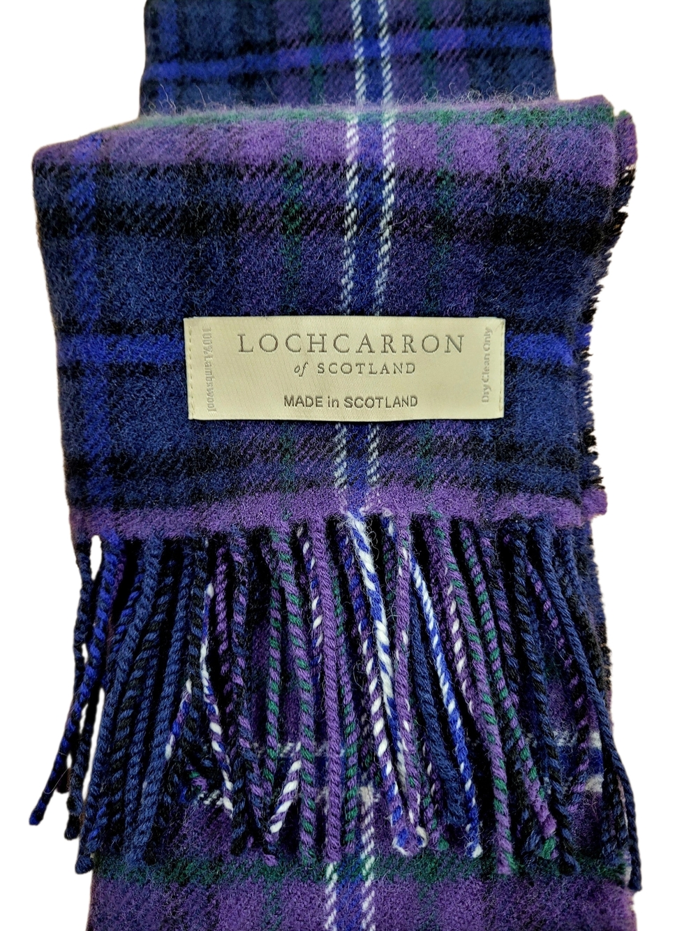 NWT Lochcarron Of Scotland Lambswool Scarf Scotland Forever Modern Tartan - Picture 10 of 11